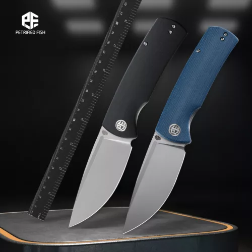 Couteau pliant de chasse en acier inoxydable – manche bois – lame 9 cm