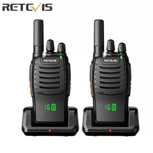 Talkie-walkie longue portée avec écran LCD – radio bidirectionnelle de chasse noir