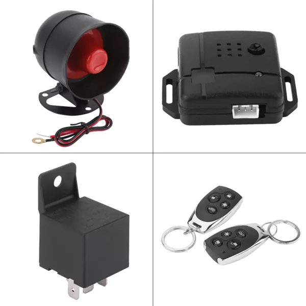 Alarme voiture universelle avec télécommande – système antivol sans fil 12V – Image 6