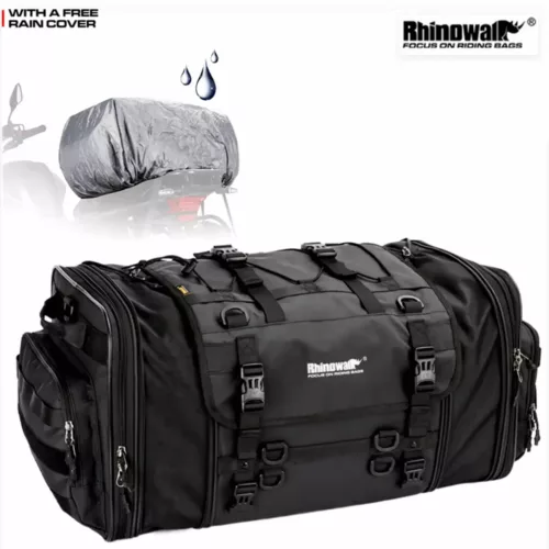 Sac de moto étanche arrière – sacoche selle imperméable extensible pour bagages