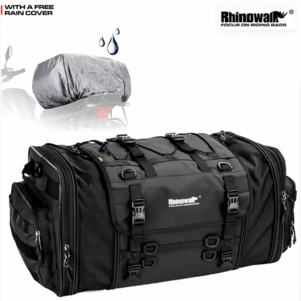Sac de moto étanche arrière – sacoche selle imperméable extensible pour bagages