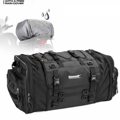 Sac de moto étanche arrière – sacoche selle imperméable extensible pour bagages