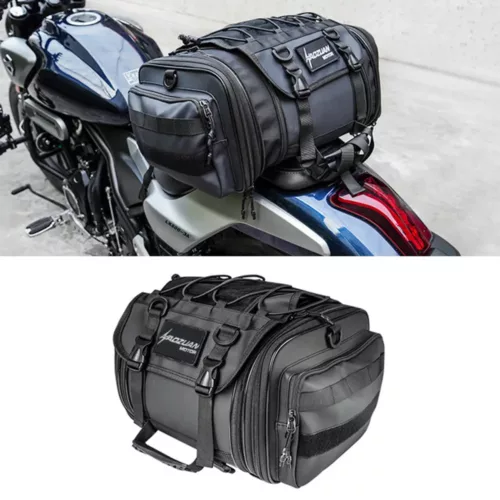 Sac de moto étanche arrière – sacoche selle imperméable extensible pour bagages