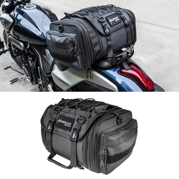 Sac de moto étanche arrière – sacoche selle imperméable extensible pour bagages