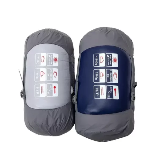 Sac de couchage momie ultraléger en duvet de canard – camping 4 saisons