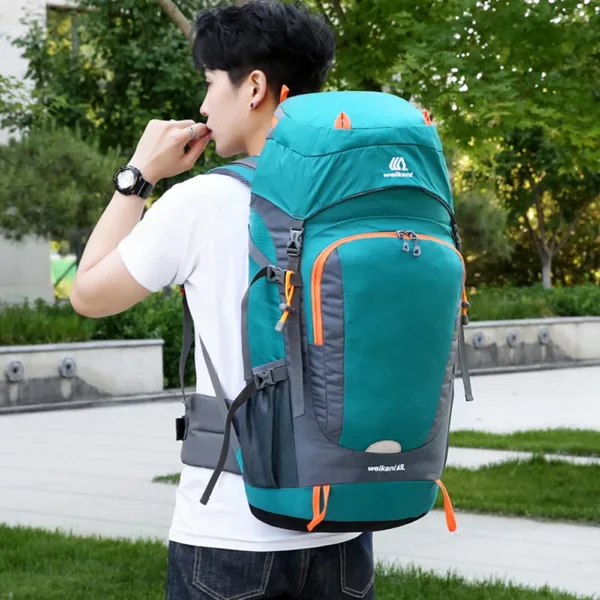 Sac à dos randonnée 65L imperméable avec housse pluie – résistant et léger – Image 13