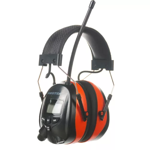 Casque anti bruit chasse​ PROTEAR AM FM Radio casque avec affichage numérique NRR 25dB