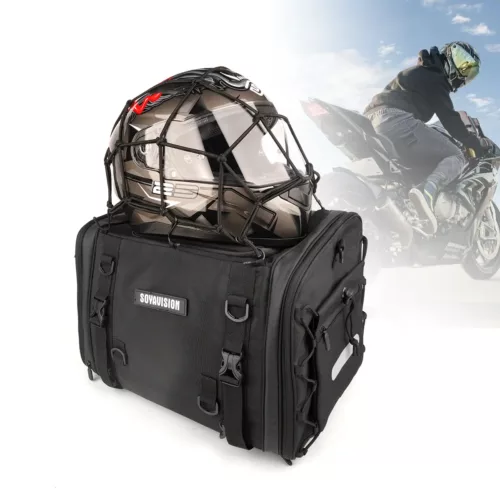 Sac de moto étanche arrière – sacoche selle imperméable extensible pour bagages