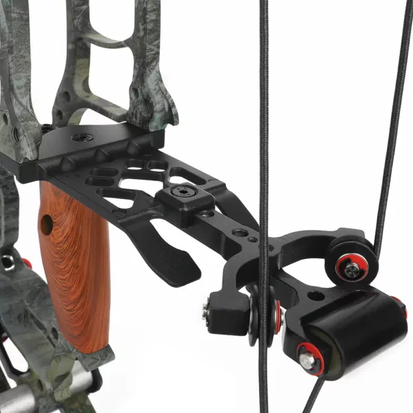Arc classique double usage – tir à l’arc droit et chasse – 30-50 lbs noir – Image 5