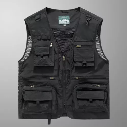 Alternative view of Gilet homme multi-poches léger pour pêche, randonnée ou activités extérieures – été