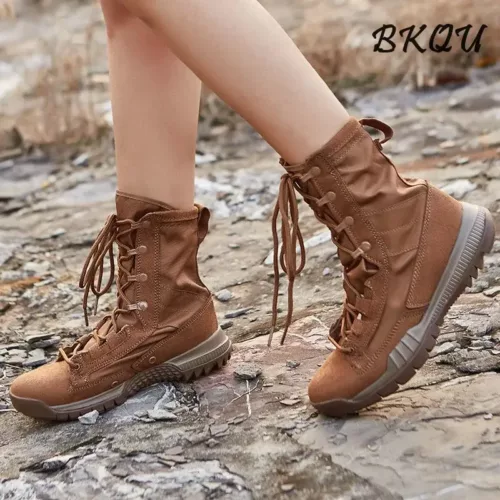Alternative view of Bottes de chasse imperméables en cuir synthétique – semelle anti-dérapante outdoor