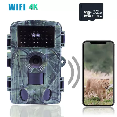Alternative view of Caméra de chasse infrarouge 4K avec vision nocturne – détection de mouvement