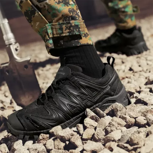 Alternative view of Bottes tactiques homme imperméables anti-dérapantes – cuir noir robuste