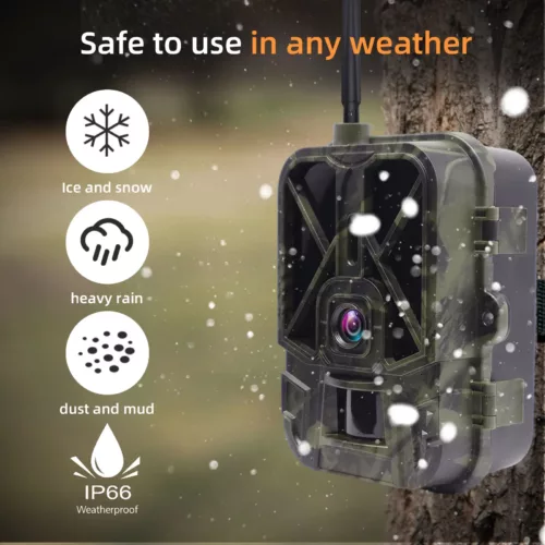 Alternative view of Caméra de chasse 4G 4K 36MP avec vision nocturne et batterie 8000mAh