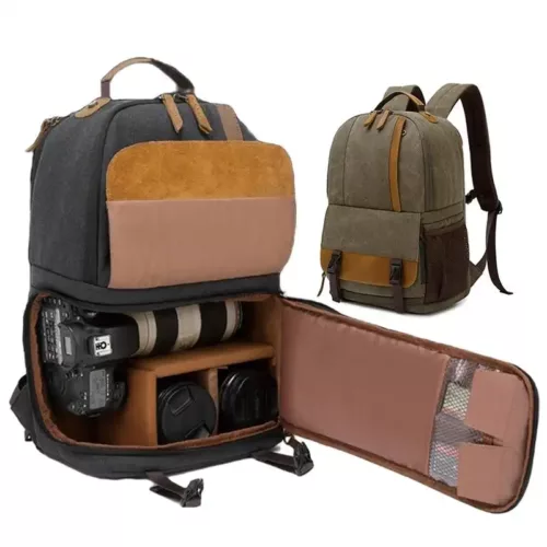 Sac à dos étanche pour appareil photo reflex – compartiments rembourrés multiples
