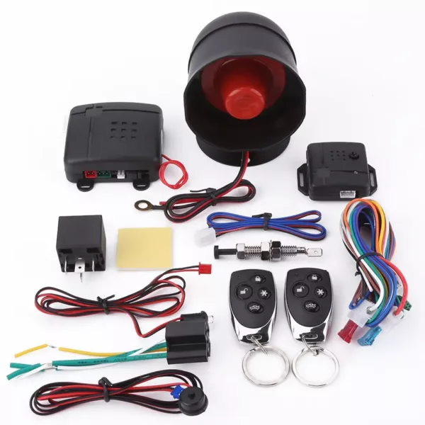 Alarme voiture universelle avec télécommande – système antivol sans fil 12V – Image 7