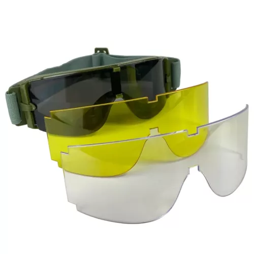 Alternative view of Lunettes tactiques X800 anti-choc avec 3 verres interchangeables