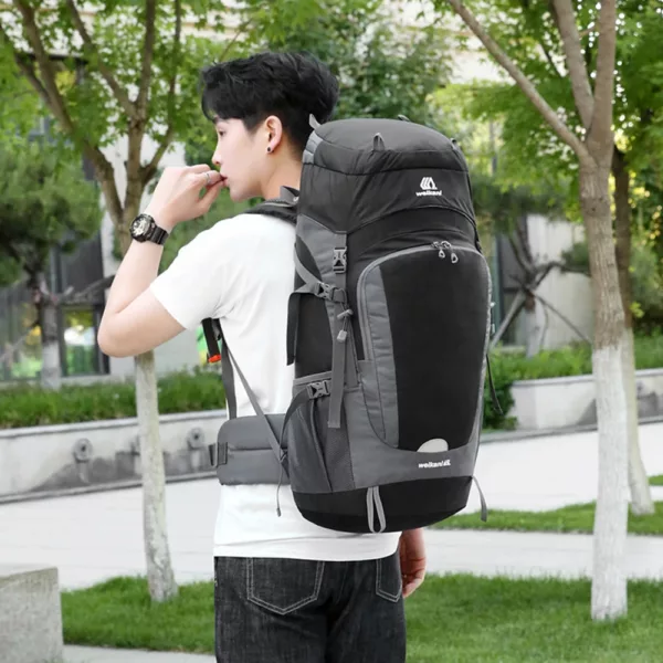 Sac à dos randonnée 65L imperméable avec housse pluie – résistant et léger – Image 33