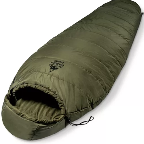 Sac de couchage bushcraft en coton ciré – marron, chaud et imperméable