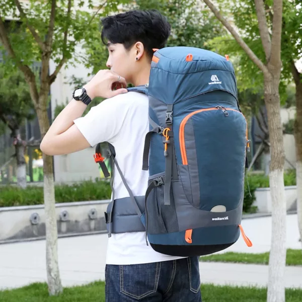 Sac à dos randonnée 65L imperméable avec housse pluie – résistant et léger – Image 20