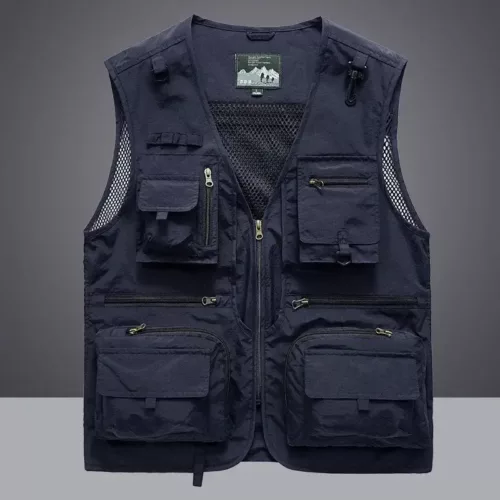 Alternative view of Blouson léger maille respirante homme – style décontracté kaki pour été
