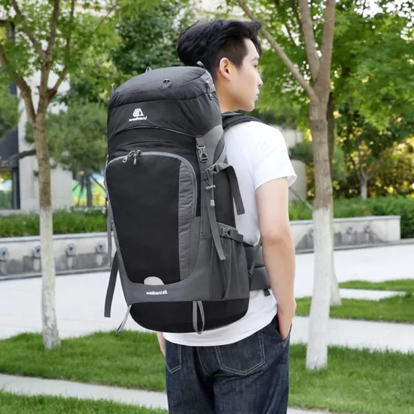 Sac à dos randonnée 65L imperméable avec housse pluie – résistant et léger – Image 34