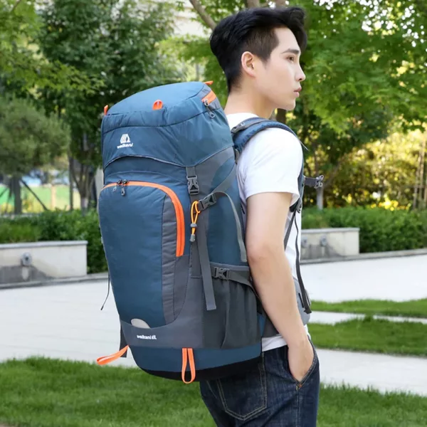 Sac à dos randonnée 65L imperméable avec housse pluie – résistant et léger – Image 22