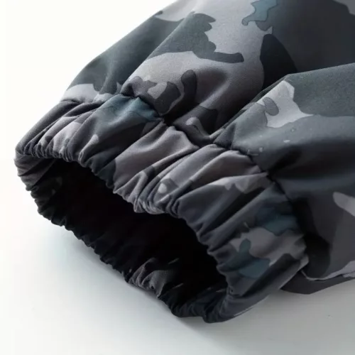 Alternative view of Veste homme camouflage zippée à capuche – style militaire multipoches