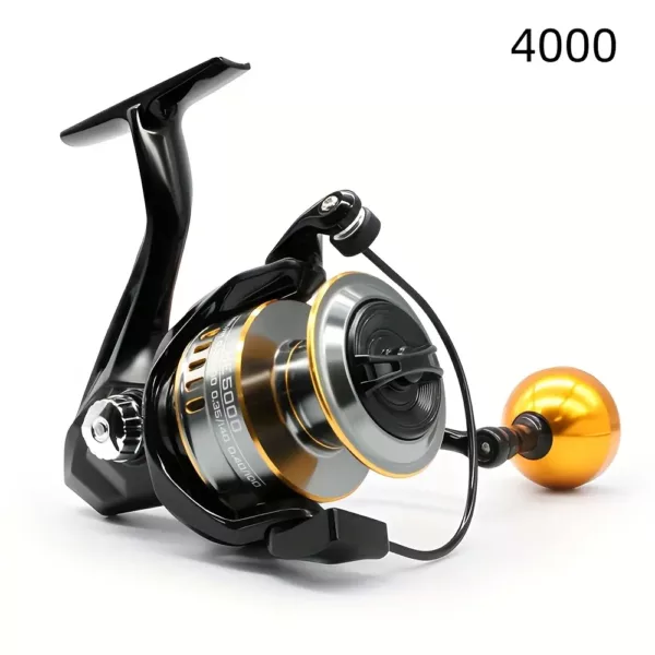 Moulinet de pêche spinning en métal – robuste et fluide pour eau douce et salée