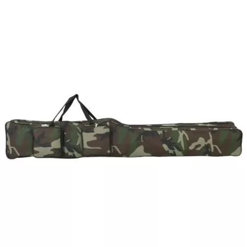 Sac fourreau rigide pour cannes à pêche – tissu Oxford camouflage durable