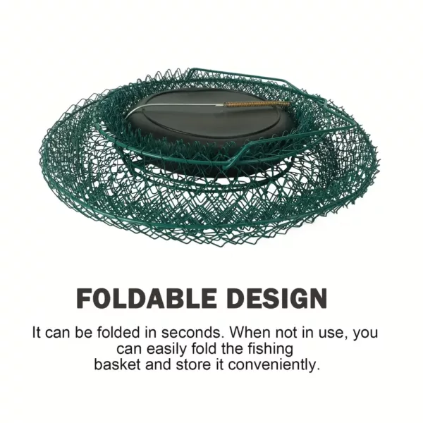 Panier de pêche pliable flottant anti-rouille pour poissons, crevettes et écrevisses