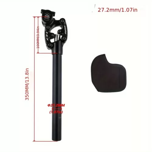 Tige de selle télescopique à suspension – réglage 3 positions pour VTT