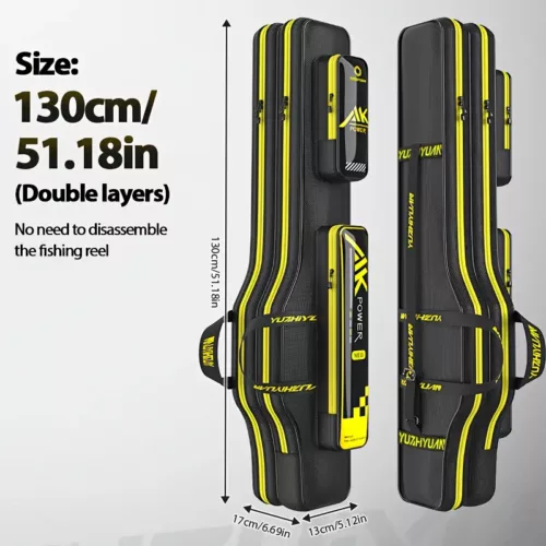 Sac fourreau pour cannes à pêche – rangement robuste pour mer et eau douce