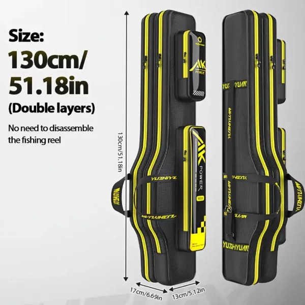 Sac fourreau pour cannes à pêche – rangement robuste pour mer et eau douce