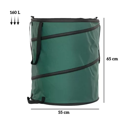 Sacs à déchets de jardin autoportants avec fermeture zippée – lot de 2 robustes et réutilisables