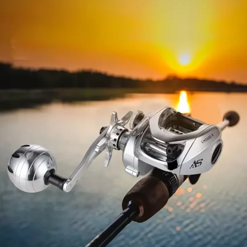 Moulinet de pêche en métal LH5000 – double sens, anti-corrosion et durable