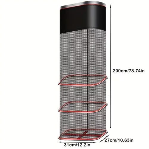 Panier de pêche pliable en filet nylon – bourriche portable séchage rapide