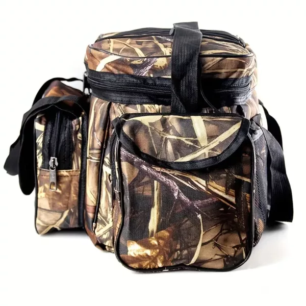 Sac bandoulière de pêche camouflage – multi-compartiments et grande capacité