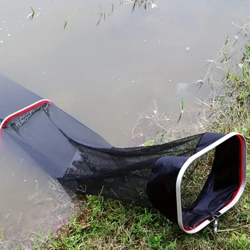 Panier de pêche pliable en filet nylon – bourriche portable séchage rapide