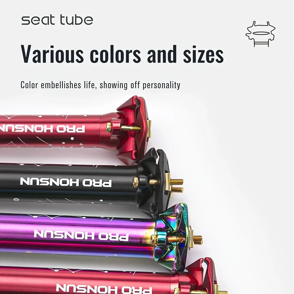 Tige de selle télescopique vélo route et VTT en alliage d'aluminium léger