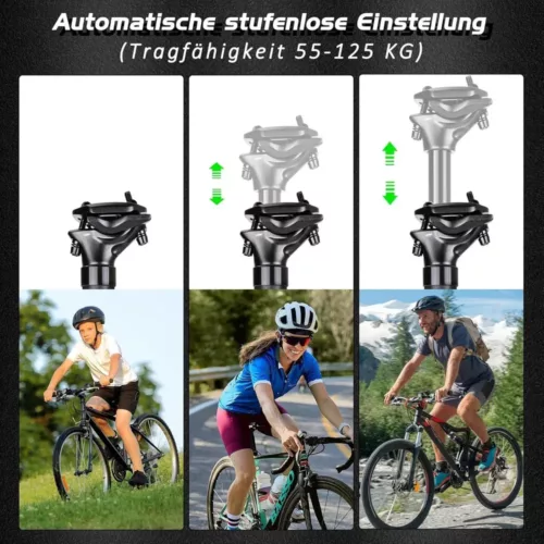 Tige de selle télescopique avec absorption des chocs – confort et stabilité vélo
