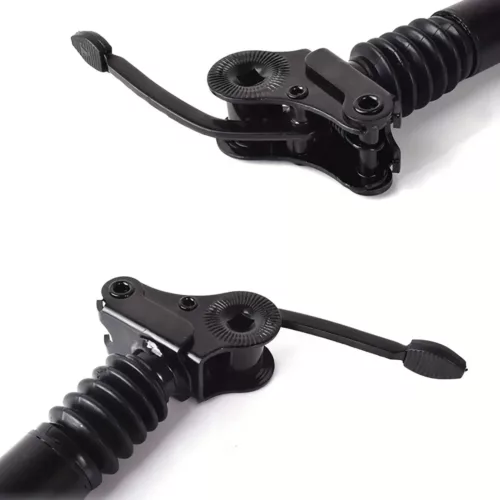 Tige de selle télescopique avec siège pivotant 360° et amortisseur intégré