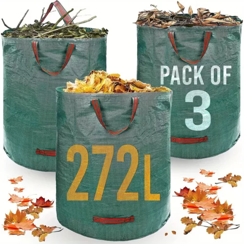 Sacs à déchets de jardin renforcés – lot de 3 résistants et réutilisables