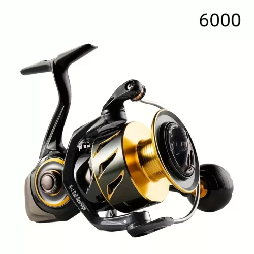 Moulinet de pêche mer 9+1 roulements – corps métal robuste frein 12 kg