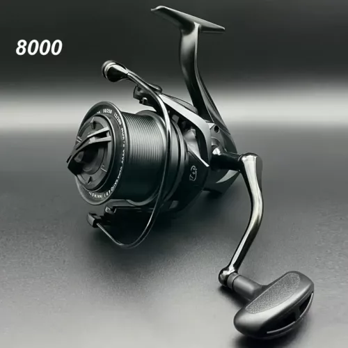 Moulinet de pêche longue distance série 8000-14000 – frein puissant et fluide
