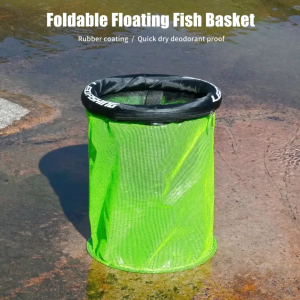Panier de pêche flottant pour poissons – filet maillage nylon robuste