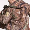 Veste camouflage pour hommes en similicuir de requin avec capuche
