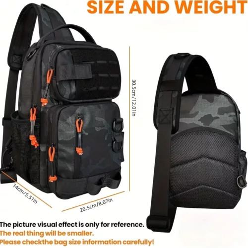 Sac à dos de pêche léger avec cordon de serrage – rangement matériel outdoor