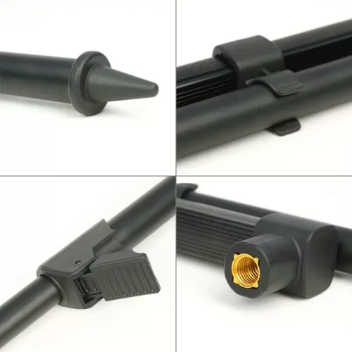 Support de canne à pêche 3 postes en alliage d’aluminium réglable et stable