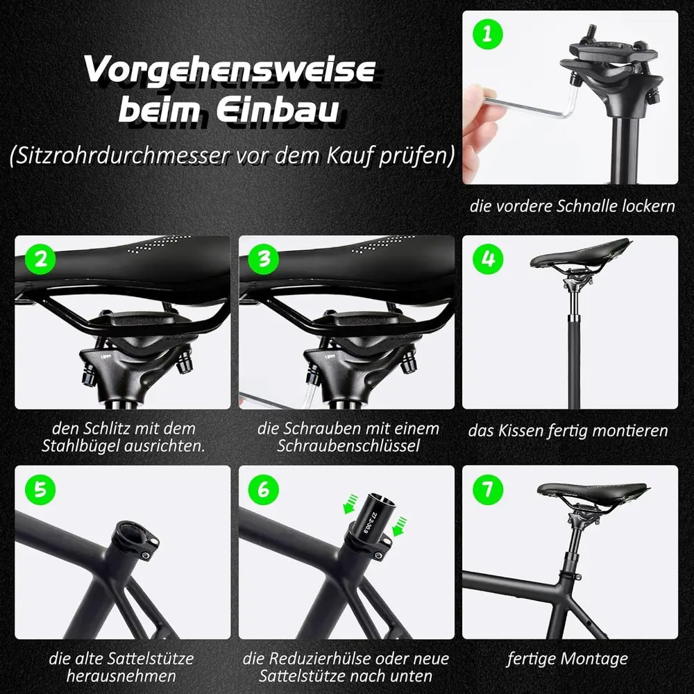 Tige de selle télescopique avec absorption des chocs – confort et stabilité vélo
